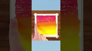 Sunset drawing | Oil pastel drawing | Drawing