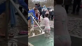 Cold water in winter Epiphany