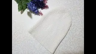 Трикотажный шов для платочной вязки.