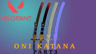 zBrush-Blender3D | VALORANT ONI KATANA | PART 3