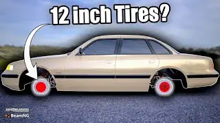 Putting The SMALLEST Tires on a Vehicle! | Automation Game & BeamNG.drive