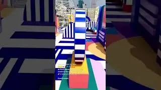 Colourful Public Art Show🟡🔺🔷🟧created by the renowned French 