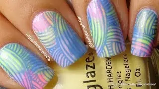 Marbling Nail Art using a Nail stamper