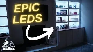 Installing LED's Lights On Living Room Built-Ins Tutorial - Living Room Reno Part 2