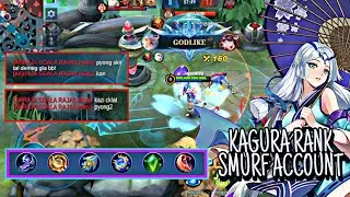 KAGURA GAMEPLAY AMBUSH COMBO ENEMY AUTO GIVE UP  [ MOBILE LEGENDS ]