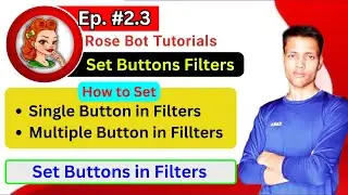 🔴 Ep 2.3 || How To Set Buttons Filter In Rose Bot || Set Auto Reply In Telegram Group with Buttons