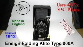 1912 Ensign Folding Klito Type 000A - Folding Camera