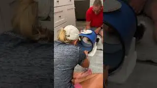 Puppy Party:  Rocky Nails the Barrel