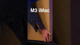 #unboxing the M3 iMac in Orange 🧡 #apple #shorts