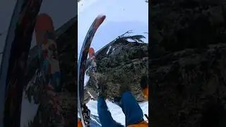 climbing to the drop in! #skiing #extremesports