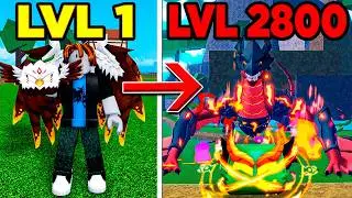 NOOB TO MAX USING ONLY BEAST FRUITS IN BLOX FRUITS