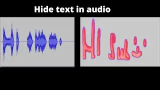 How to hide text in audio