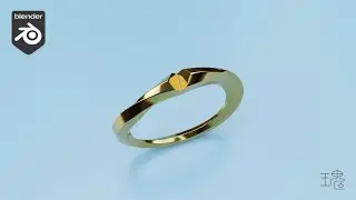Blender珠寶3D設計主題教學283：蜂巢戒指(5) /Jewelry Design In Blender Tutorial 283 #Blender 4.2