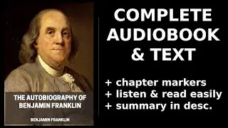 The Autobiography of Benjamin Franklin 📚 By Benjamin Franklin. FULL Audiobook