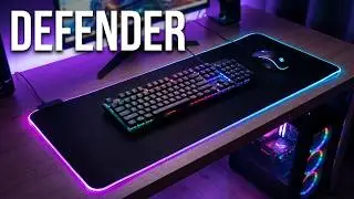 БОЛЬШОЙ Игровой коврик Defender ultra light c RGB подсветкой