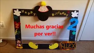 PhotoBooth de Mickey y Minnie/ D.I.Y. Cabina de fotos MICKEY MOUSE