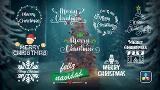 Christmas Title Template for DaVinci Resolve | Download