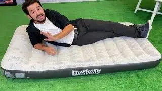 Обзор надувного матраса Bestway Tritech Airbed Queen Fashion Flock со встроенным насосом