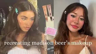 TRYING MADISON BEERS MAKEUP 🎀🎀