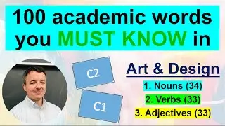 100 academic words in Art & Design | MUST KNOW #academicenglish