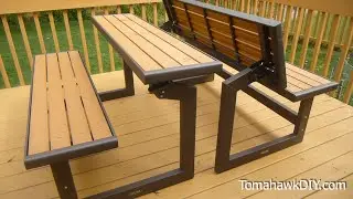 Awesome Convertable Picnic Table / Bench Review