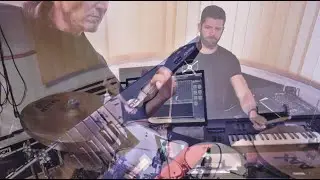 Back on the keytar but this time... with live drums!