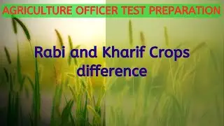 Rabi and Kharif Crops Difference In Hindi / Urdu