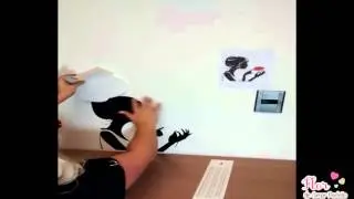 PAP SILHOUETTE VINIL - ADESIVO DE PAREDE!