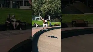 Through the water at Seattle Center Fountain 🛹 #skateboardingisfun #streetskating #skateboard #sk8