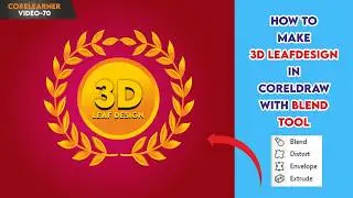 Creating Leaf Designs in Corel Draw:A Step-by-Step Guide| 3D Leaf Design| Logo|Learn CorelDraw Trick