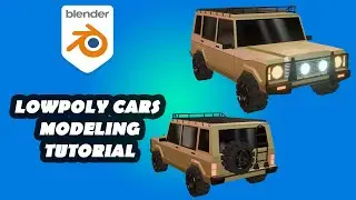 low poly car modeling tutorial in blender (car07)