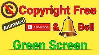 ©️ Copyright free Animated Subscribe and Bell Button | Best Green Screen Subscribe and Bell Button.