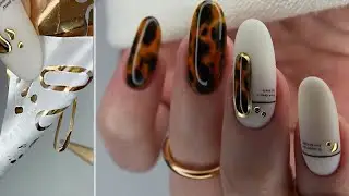 🖤😍 Turtle manicure / Foil decor / Foil manicure