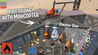 Oxide: Survival Island - I Raid Hacker Base With MiniCopter (Solo Journey) || Roof Raid With Copter