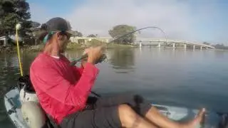 EVEN TOUGH #FISHING IS FUN FISHING🤷‍♂️ #missionbay #kayakfishing #halibut #bass #sandiego