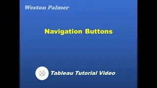 Tableau  - How-to Create Navigation Buttons