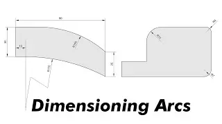 How to Dimension Radiuses of Arcs