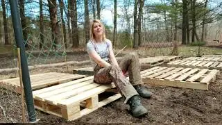 Homestead Chores Part 1: fire pit rebuild & laying out a skid garden