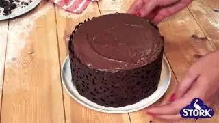 Bake with Stork: How to Make a Chocolate Collar for a Cake