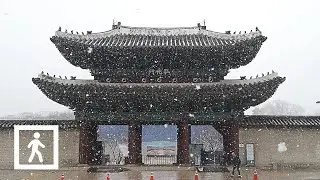 [4K] Seoul Walk with Snow | Changgyeonggung(창경궁) Palace, South Korea(서울)