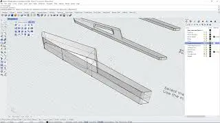 Rhino 3D Basics - Surface Modelling Part XI - Extrusions, BooleanDifference & MakeHole