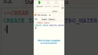 Crear Tabla en #oracle @multiversoTI