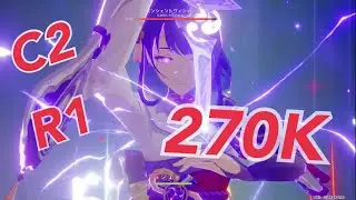 C2 Raiden Shogun Baal with R1 Engulfing Lightning Deals 270K! (UPDATED)| Genshin Impact | 原神