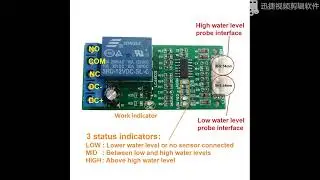 LC66C01 High Mid Low level indicator DC 12V Water Liquid Level Controller Sensor Switch Relay Module