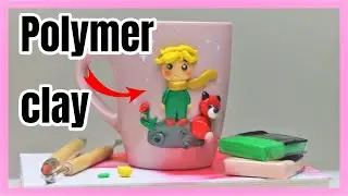 DIY POLYMER CLAY MUGS | HOW TO DECORATE CUPS WITH POLYMER CLAY