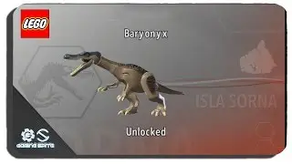Lego Jurassic World - How to Unlock Baryonyx Dinosaur Character Location