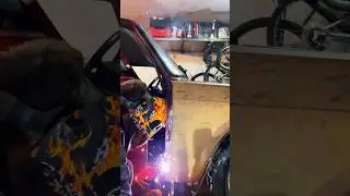 Welding a car without gas! 