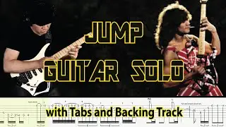 Van Halen JUMP Guitar Solo with Tabs and  Backing Track by Alvin De Leon