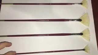 Кисть веерная