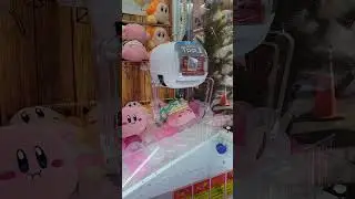 I won a Kirby at game box in #Akihabara #Japan #Tokyo 1st Try!